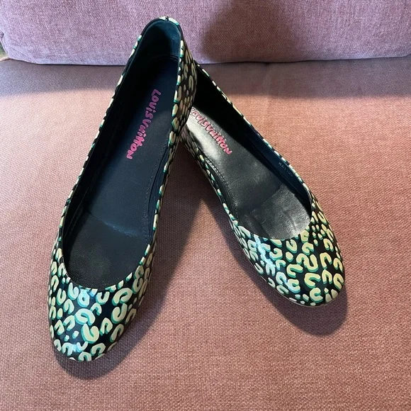 Louis Vuitton Stephen Sprouse ballet flats. MA1100 Size 40/10 VGUC - Picture 2 of 12